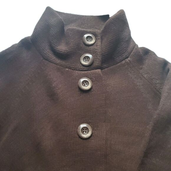 Fenn Wright Manson Cardigan Sweater Sz XL Brown Lambswool Angora Buttons NEW - Picture 6 of 9